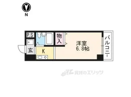 グランディール・フナダ(1K/3階)の間取り写真