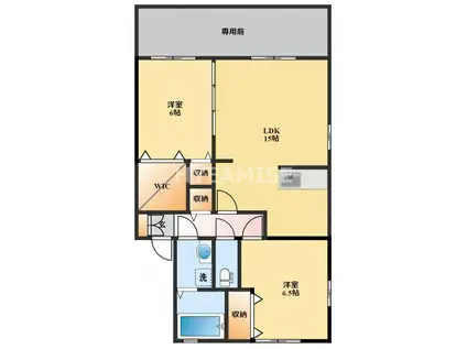 リバーサイドスワ(2LDK/2階)の間取り写真