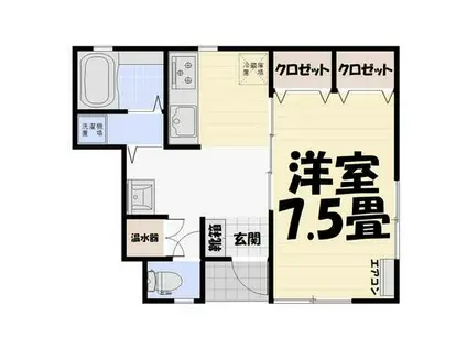 サクラハイツ(1K/1階)の間取り写真