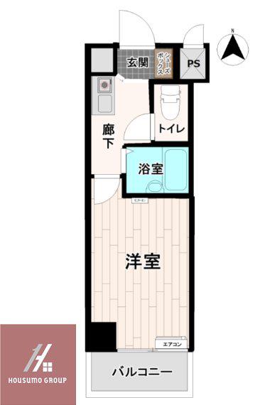 淡路ハイツ(1K/5階)の間取り写真