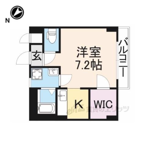 JR東海道本線 南彦根駅 徒歩19分 2階建 築21年(1K/2階)の間取り写真
