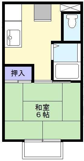 リバーヴィレッチ(1K/1階)の間取り写真