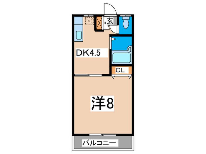 ルパレミサ(1DK/2階)の間取り写真