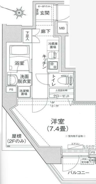 アイルプレミアム本駒込(1K/3階)の間取り写真