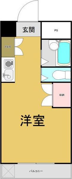 ナビオ杁中(ワンルーム/3階)の間取り写真