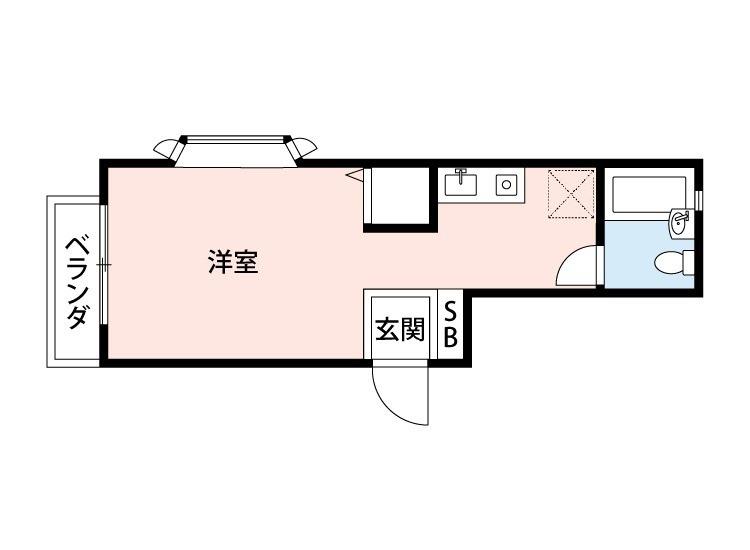 MAISON CHARMANT 205(ワンルーム/2階)の間取り写真