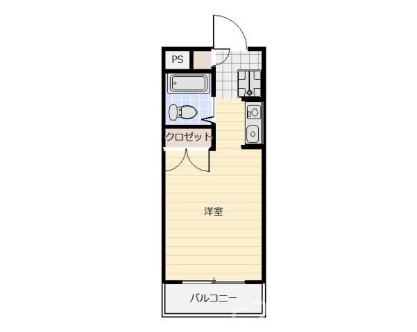 ハレマヒナ(1K/3階)の間取り写真