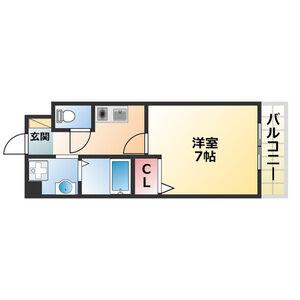 サンシャイン白菊(1K/1階)の間取り写真