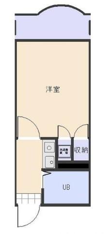 サンシティ荒町(1K/3階)の間取り写真
