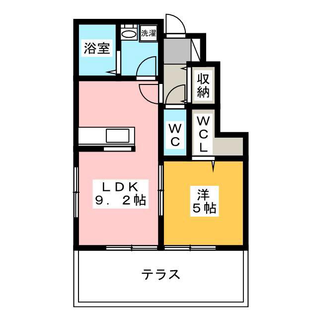ヴィラ マローネ(1LDK/1階)の間取り写真
