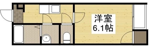 メゾンド近藤(1K/1階)の間取り写真