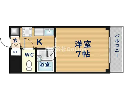 エルハウス(1K/3階)の間取り写真