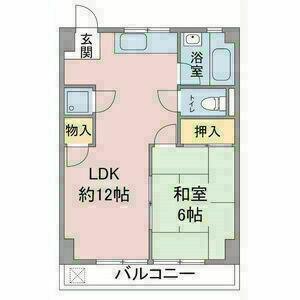 水野マンション(1LDK/5階)の間取り写真