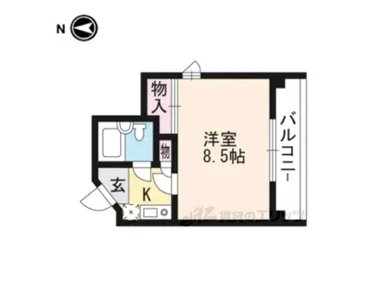 PIAZZADARTE(1K/4階)の間取り写真