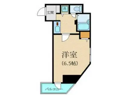 カスタリア新宿(1K/8階)の間取り写真