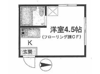 シャトル新大阪(ワンルーム/1階)の間取り写真