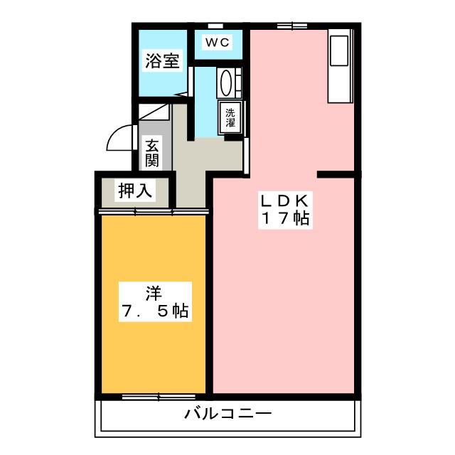 マンションカメリア I(1LDK/3階)の間取り写真