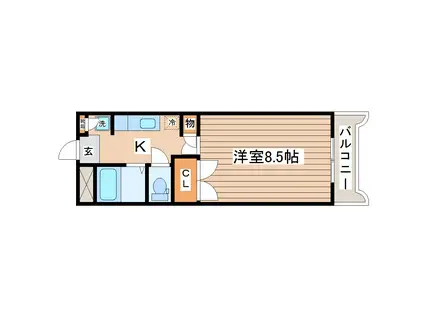コーポ878富沢(1K/1階)の間取り写真