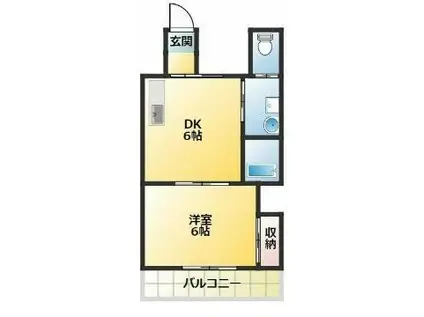 洋光台プレステージュミネギシ(1DK/1階)の間取り写真