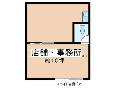 ビッグフィールド(ワンルーム/2階)の間取り写真