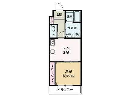 タイセイパレス・アリビオ(1DK/1階)の間取り写真