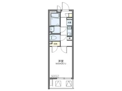 レオネクストMINATO(1K/2階)の間取り写真