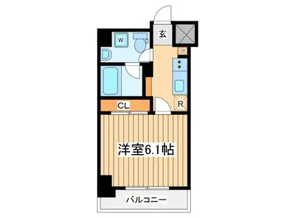 グリフィン川崎西口シティプラザ(1K/11階)の間取り写真