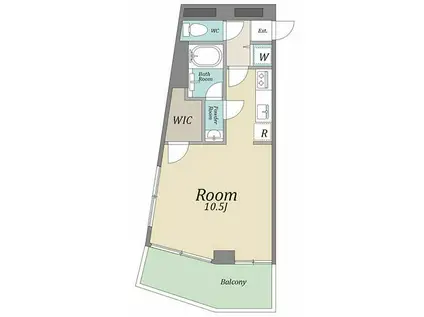 アイズビル(1K/3階)の間取り写真