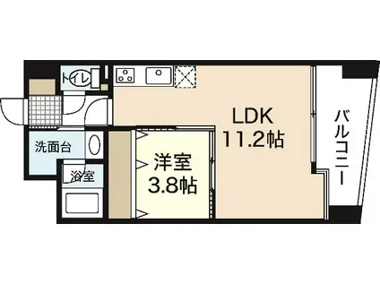 SHETLAND KUSUNOKI(1LDK/4階)の間取り写真