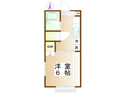 アネックスアン(1K/1階)の間取り写真