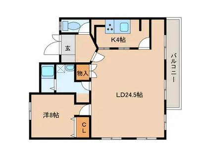 FUJIHIRO.BLD III(1LDK/3階)の間取り写真