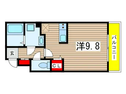 BIRD LAND(ワンルーム/4階)の間取り写真