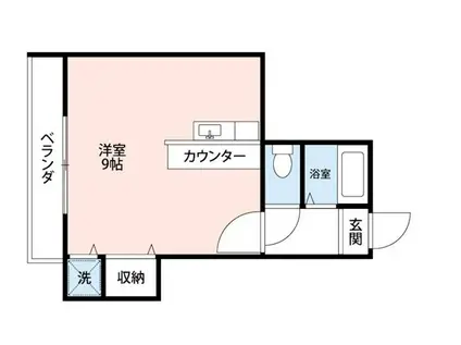 横尾ビル(ワンルーム/2階)の間取り写真