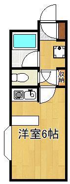 シティルーム中井II(ワンルーム/1階)の間取り写真