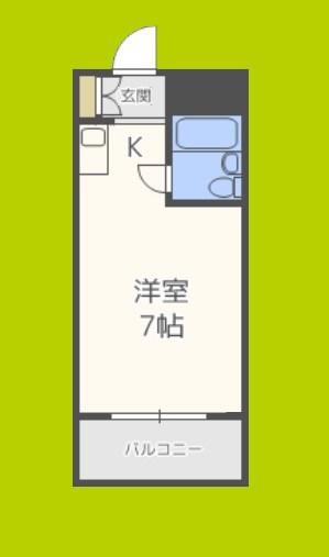 新大阪ハイグレートコーポ(ワンルーム/4階)の間取り写真