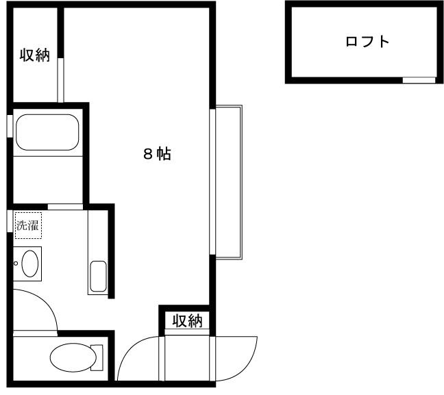 YMコーポ川内(ワンルーム/1階)の間取り写真