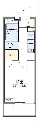 レオパレス高倉(1K/1階)の間取り写真