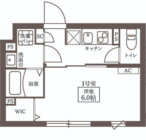 PRATIQUE YOYOGI(1K/3階)の間取り写真