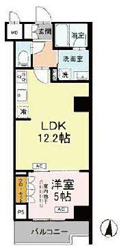 ロイジェント潮見(1LDK/5階)の間取り写真