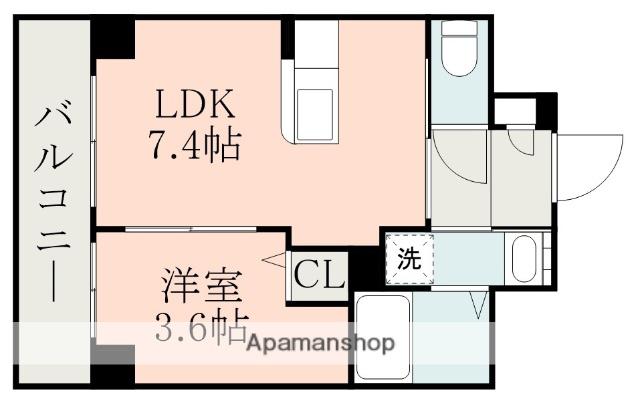 ピネータ天保山(1LDK/5階)の間取り写真