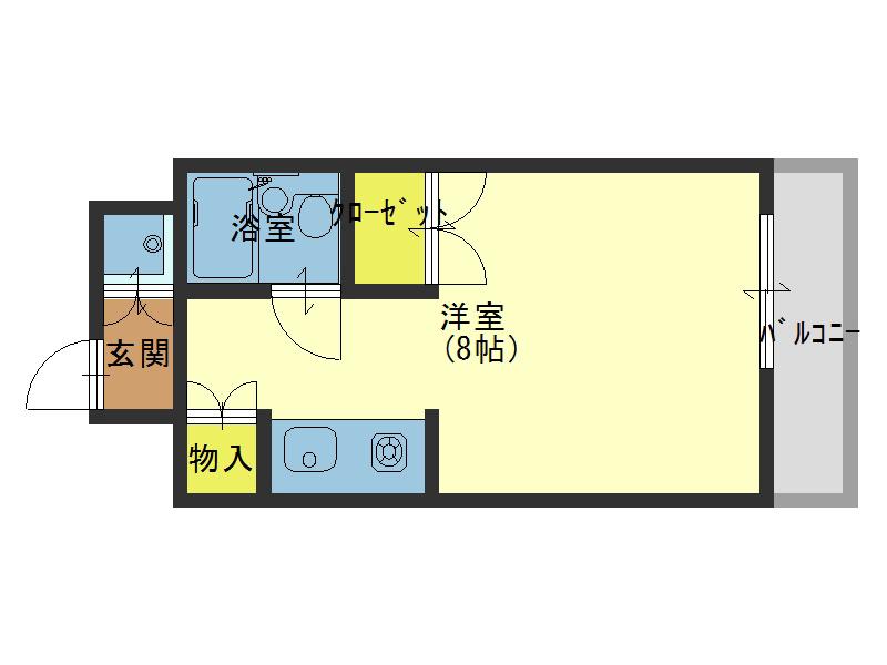 ライオンズマンション今里第3壱番館(ワンルーム/9階)の間取り写真