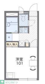 レオパレスインランドシーII(1K/1階)の間取り写真