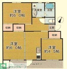 第2泉マンション(2LDK/2階)の間取り写真