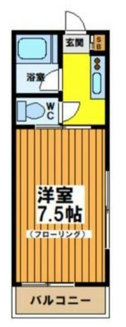 さくら館(1K/3階)の間取り写真