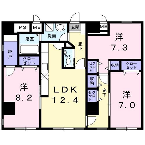 NEXUS110(3LDK/1階)の間取り写真
