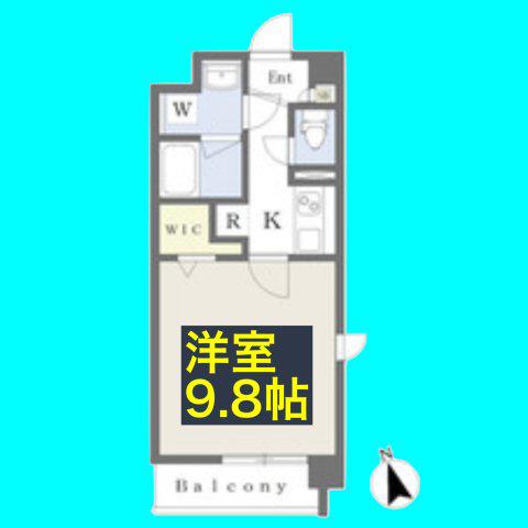 ライフステージ365 5号館(1K/2階)の間取り写真