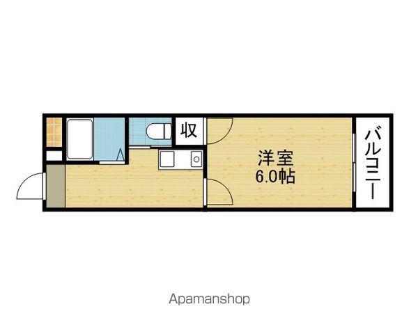 レオーネ寺田町東(1K/6階)の間取り写真