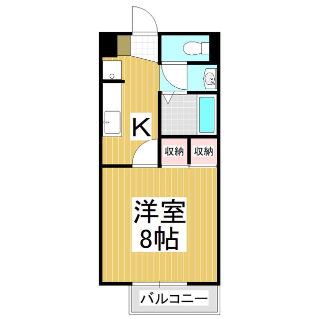 BONMARCHE(1K/1階)の間取り写真