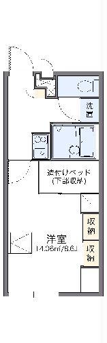 レオパレスLE DEPART21(1K/2階)の間取り写真