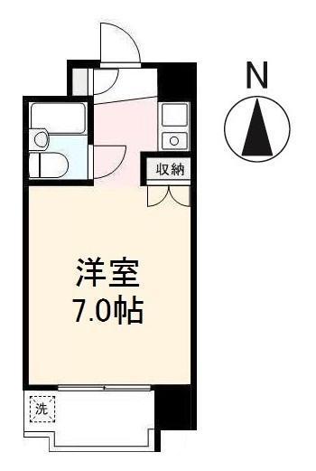 プチメゾン片原町(ワンルーム/5階)の間取り写真